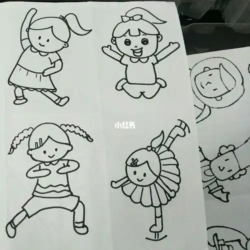 简单人物动作简笔画