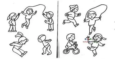 儿童游戏简笔画 - 简单简笔画