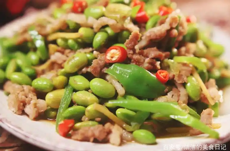 毛豆炒肉丝的家常做法(毛豆炒肉丝的家常做法简单)