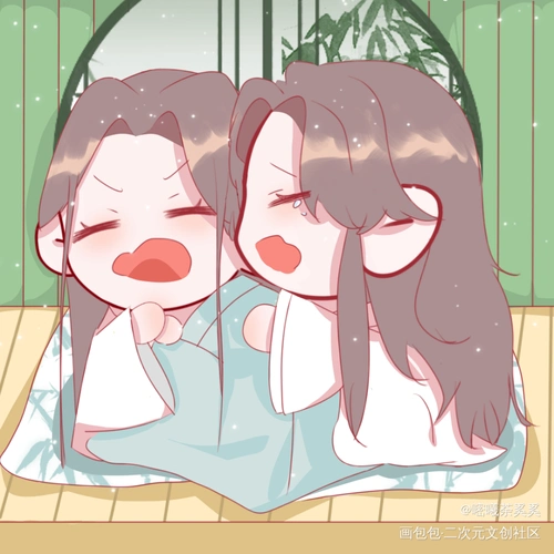 小冰小秋_人渣反派自救系统冰秋q版墨香铜臭绘画作品