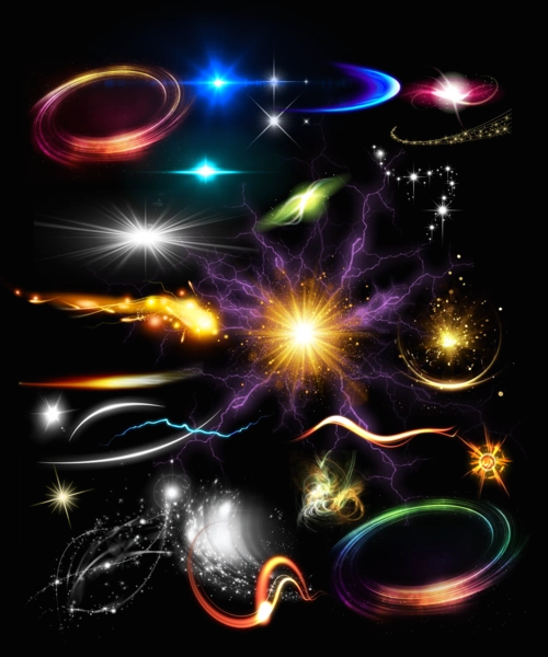 射线效果图片大全