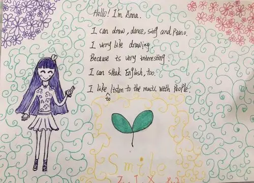 七年级u1单元作业设计—我的创意名片