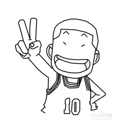 q版简笔画:樱木花道