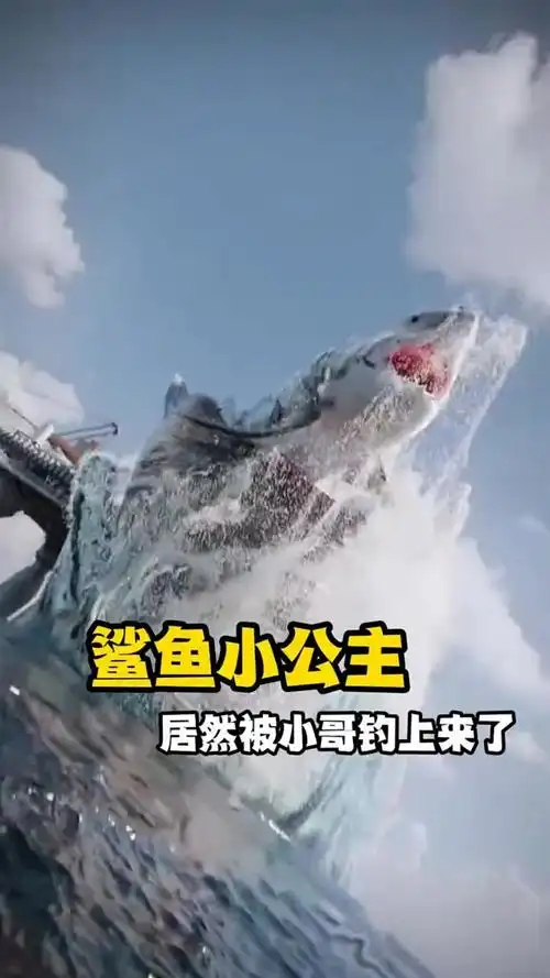 鲨鱼小公主居然被小哥钓上来了