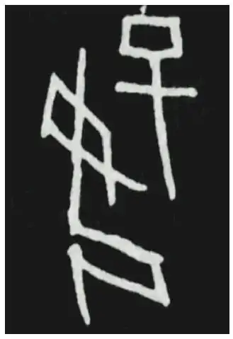 商·甲骨文中的"好"   商·妇好簋中的"好"