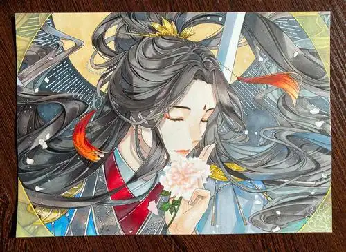 马克笔手绘天官赐福 #谢怜 一.