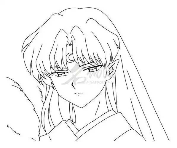 怎样画杀生丸超简单的杀生丸画法