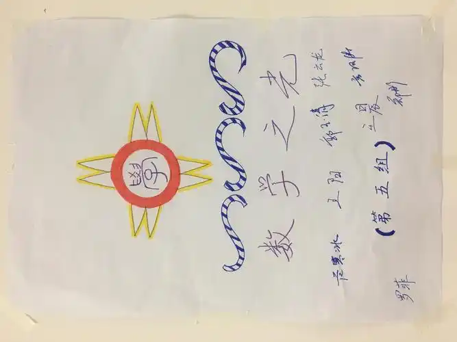 看,这是我们组设计的小组logo"数学之光".