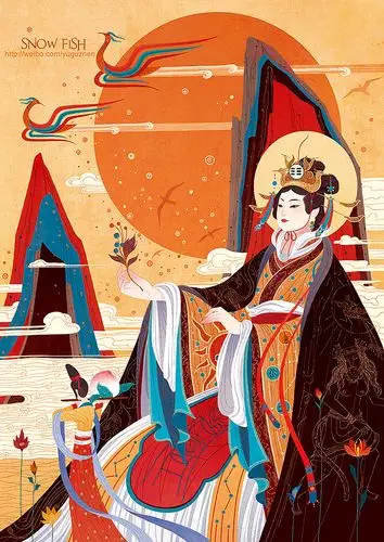 王母|插画|商业插画|雪鱼 - 原创作品 - 站酷 (zcool)