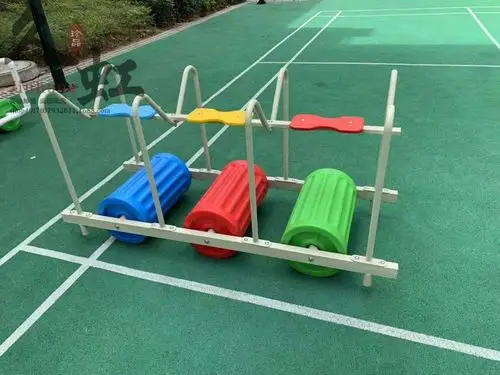 七彩滚筒水车 幼儿园感统训练器材 户外团体游戏道具协力水车玩具