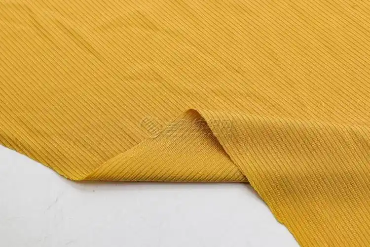 冰丝罗纹针织面料涤纶弹力双面罗纹针织布