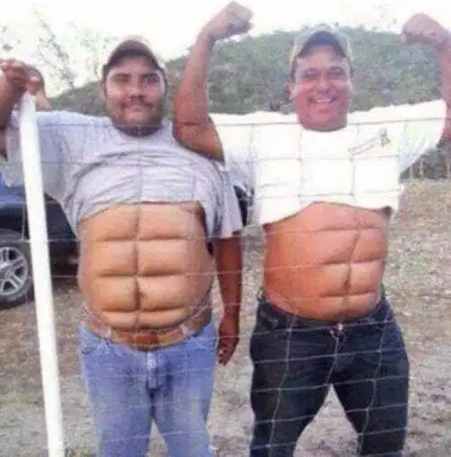 8张搞笑的奇葩照片拯救你的不开心看8块腹肌怎么练成吧