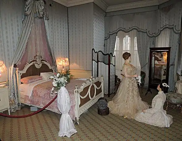 19世纪,英国,卧室,家具,城堡