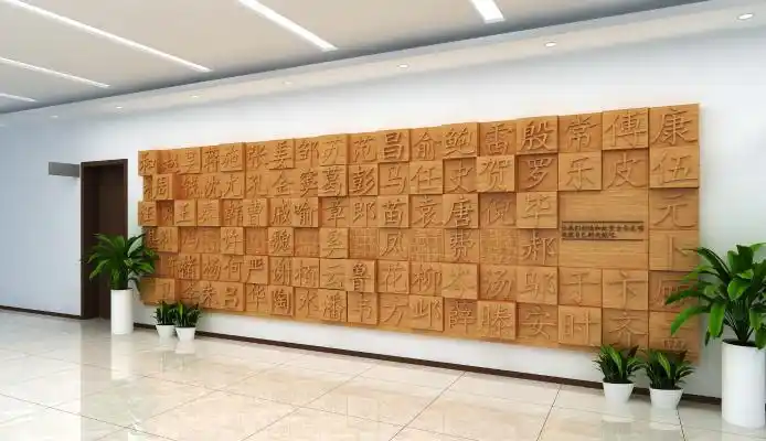 现代活字印刷字体文化墙