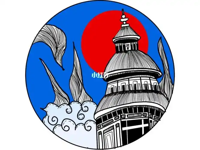 儿童画祈年殿简笔画教程