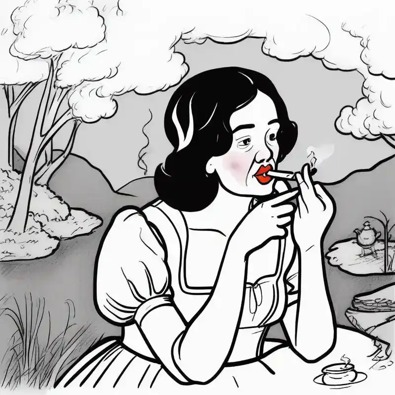 漫画 #灵魂画手 #想画就画 抽烟的白雪公主,小红帽大战 - 抖音