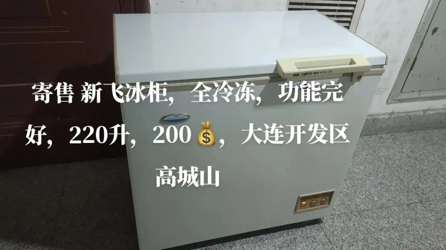 寄售新飞冰柜全冷冻功能完好220升200