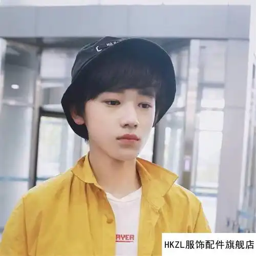 支持国产张艺兴时代少年团刘耀文同款帽子字母飘带渔夫帽男女街舞长