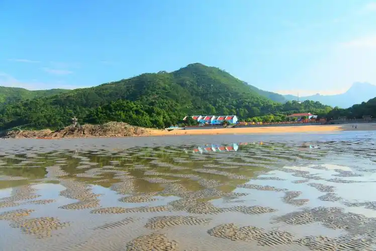 浙江,临海,龙湾海滩,石柱下村农家乐.