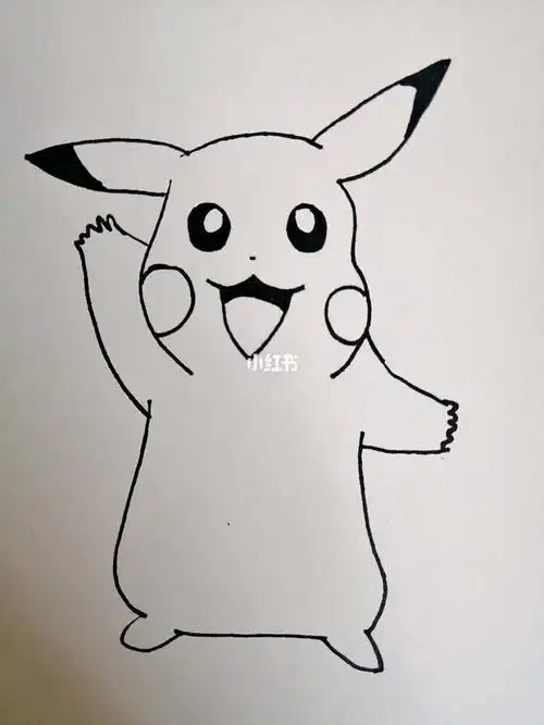 卡通最萌皮卡丘简笔画彩色皮卡丘简笔画图片皮卡丘简笔画图片大全带