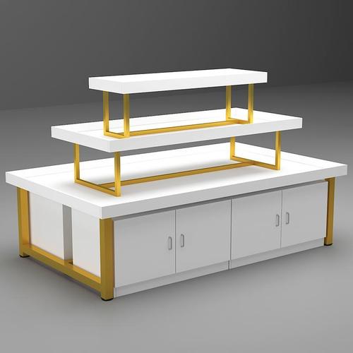 商场中岛柜母婴货架超市展台化妆品饰品展示柜文玩具流水台