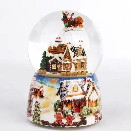 jarll圣诞限量音乐盒水晶球八音盒送孩子儿童女生小孩音乐盒