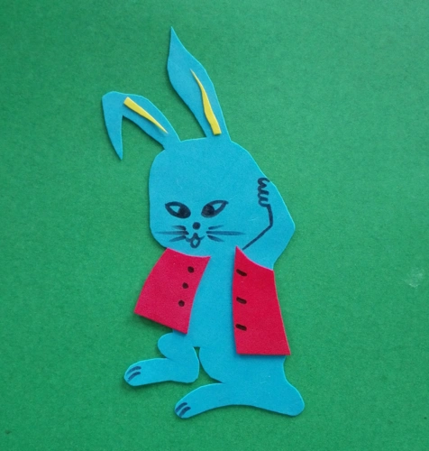 教你用海绵纸制作勤劳的小兔子粘贴画99巧艺网