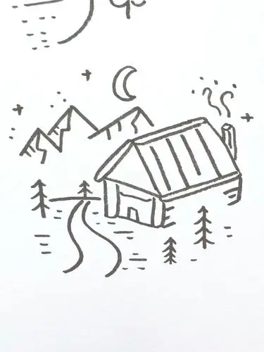 超级简单的ins风景简笔画～93(下)_ins风_风景_ins_简笔画_文化