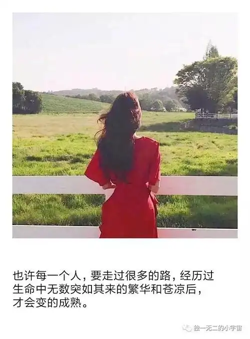 也许每一个人,要走过很多的路,经历过生命中无数突如其来的繁华和苍凉