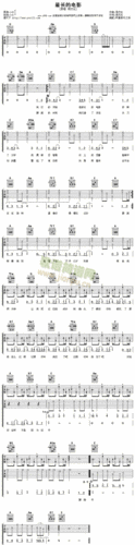最长的电影(吉他谱)1
