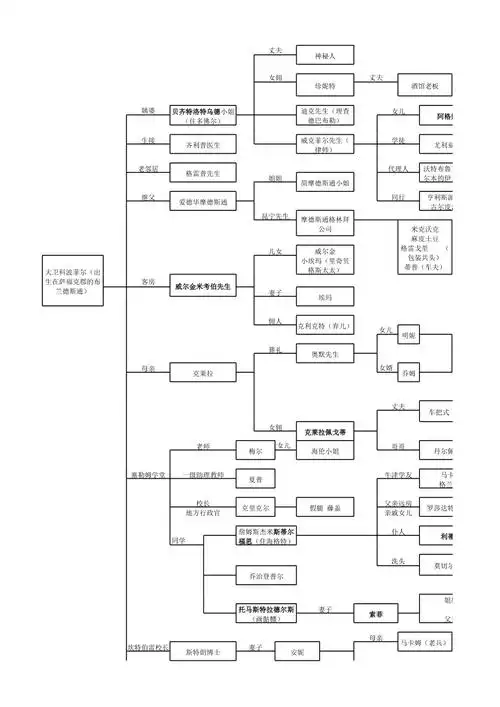大卫科波菲尔人物关系表
