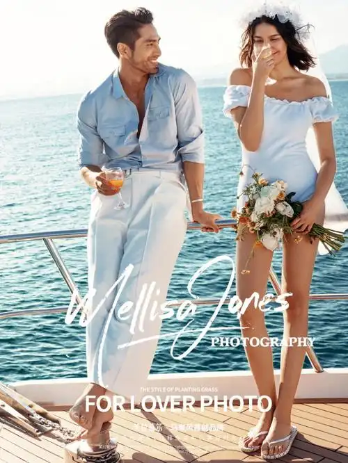 莎莎&大叔这组游艇婚纱照97业内天花板无疑