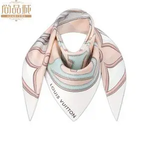 lv/路易威登女士环绕交叠monogram花卉桑蚕丝方巾丝巾m78407