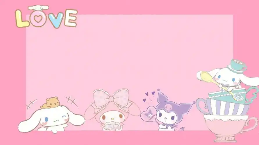 三丽鸥库洛米ppt背景图