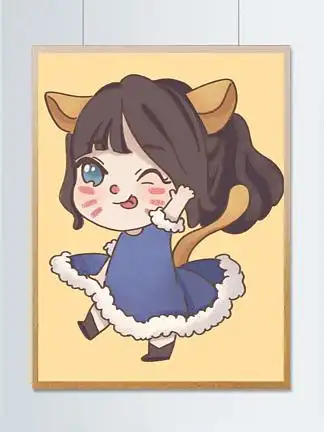 q版可爱女孩猫女开心