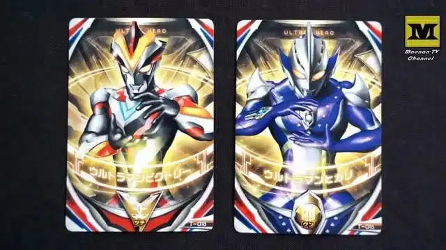 欧布圆环融合卡片 维克特利与希卡利奥特曼 欧布奥特曼