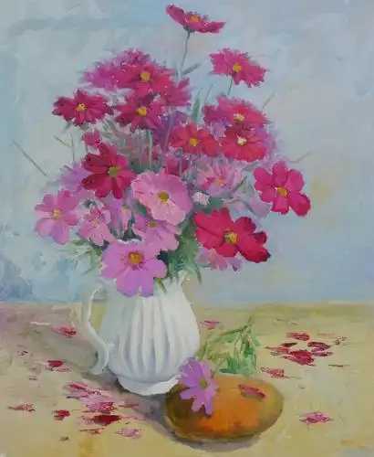 花花世界里花大叔画花(职业画家湖北枝江东方年华系列油画写生)