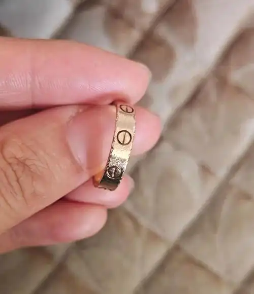 翻新后跟全新无分别#卡地亚戒指  #卡地亚经典对戒  #卡地亚