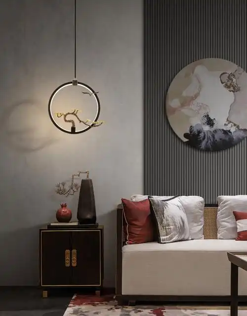 卧室装修灵感新中式床头吊灯