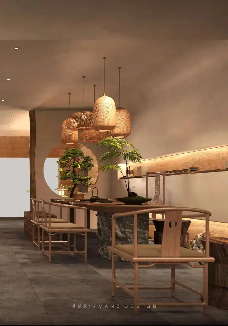 80平私人茶室设计,爱茶者心之所向