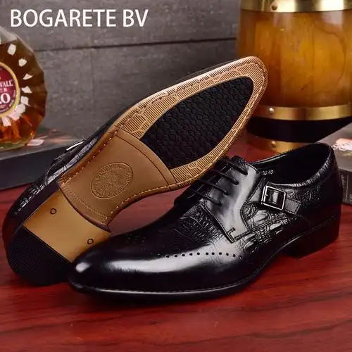 广州bogaretebv宝格丽真皮男鞋2020春夏新款正装正装皮鞋