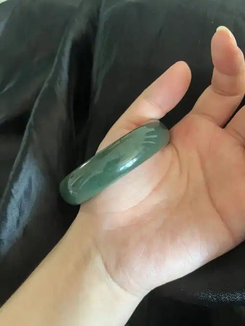 和田玉青玉手镯 61圈 90220包邮