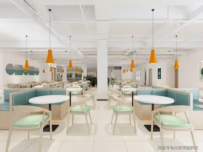 银川装修公司津都华丽银川城投职工餐厅设计装修方案