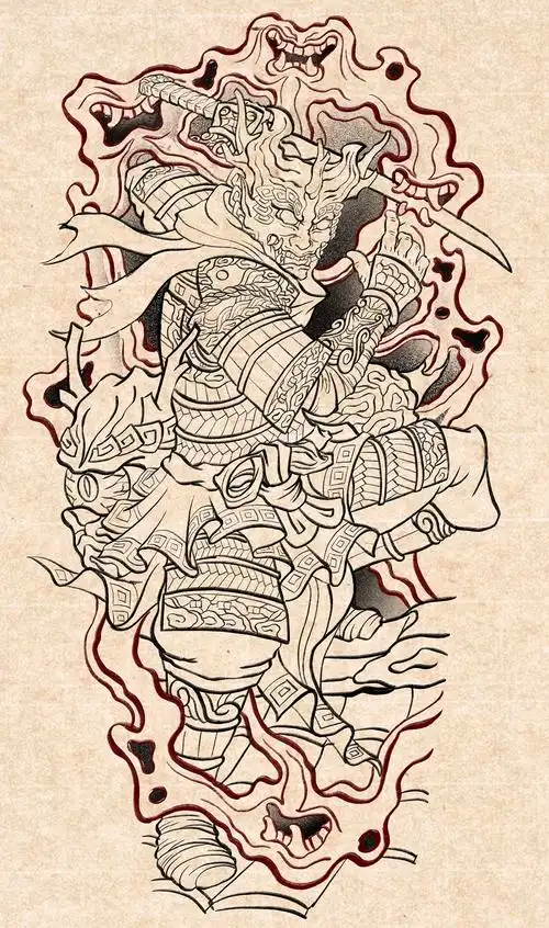 酒吞童子|插画|创作习作|纹身师喜郎中 - 原创作品 - 站酷 (zcool)