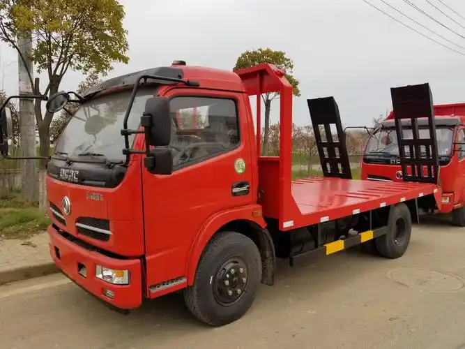 东风蓝牌拖板车丨挖机板丨小拖板丨挖机拖车