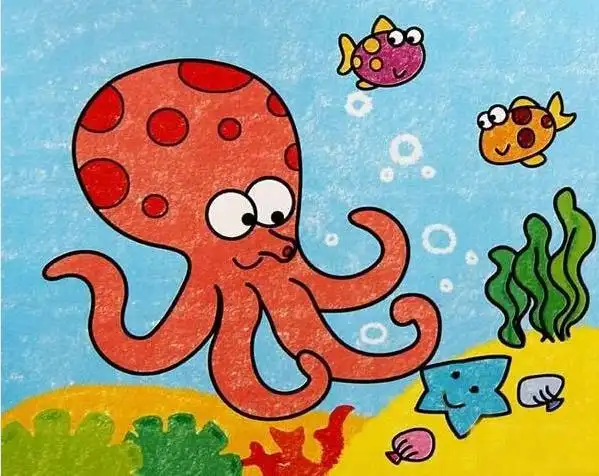 一等奖作品大全绘画——海底世界 金海湾幼儿园中班中班作品《未来的