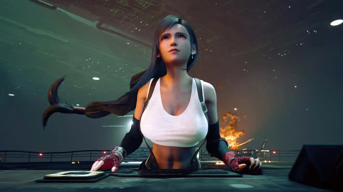 蒂法(via twi ff7girls)  #最终幻想7重制版##蒂法