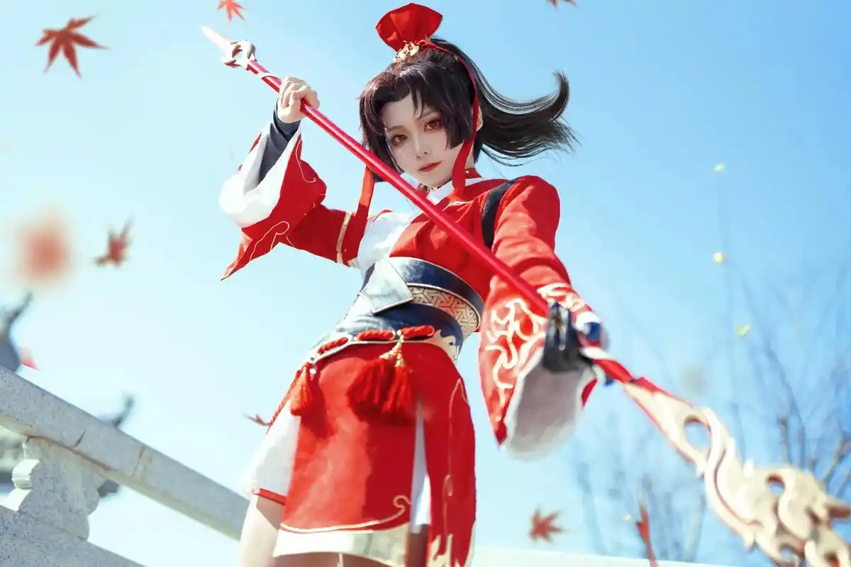 cos #王者荣耀 #云缨 #cos正片 枪心如火,枪如我 - 抖音