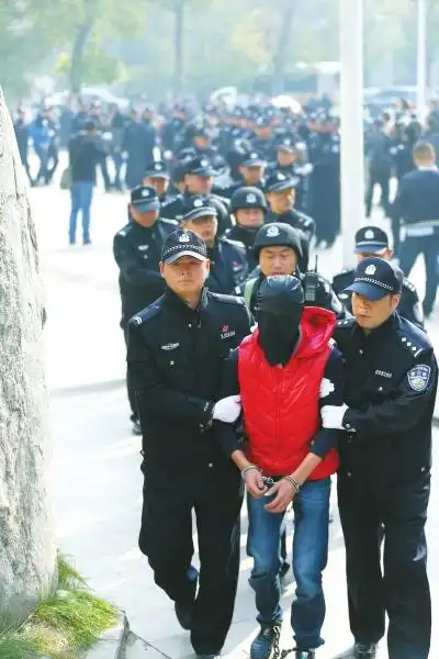 29名嫌疑人被押回