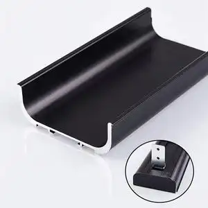 橱柜抽屉免拉手隐形门把手厨门隐藏式柜体g型l型内嵌暗装铝合金